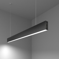 Линейный светодиодный подвесной односторонний светильник 103см 20Вт 3000К матовое серебро 101-200-30-103
