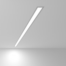 Линейный светодиодный встраиваемый светильник 128см 25Вт 3000К матовое серебро 101-300-128