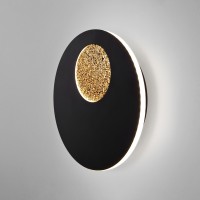 Настенный светодиодный светильник Areola Elektrostandard 40150/1 LED черный/золото