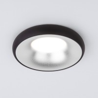 Встраиваемый точечный светильник Elektrostandard 118 MR16 серебро/черный