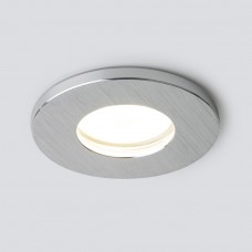 Влагозащищенный точечный светильник Elektrostandard 125 MR16 серебро