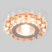 Точечный светодиодный светильник с хрусталем 6036 MR16 GD золото