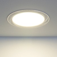 Встраиваемый светодиодный светильник DLR004 12W 4200K WH белый