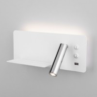 Настенный светодиодный светильник с USB Fant R LED Elektrostandard MRL LED 1113 белый/хром