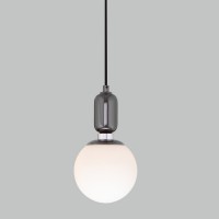 Подвесной светильник со стеклянным плафоном Eurosvet 50151/1 черный жемчуг