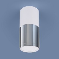 Накладной потолочный  светодиодный светильник DLR028 6W 4200K белый матовый/хром/хром