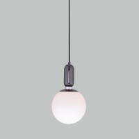 Подвесной светильник со стеклянным плафоном Eurosvet 50197/1 черный жемчуг