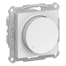 Механизм светорегулятора (диммера) AtlasDesign поворотно-нажимной 630Вт белый SchE ATN000136