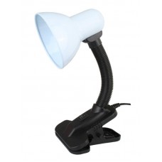 Настольный светильник с прищепкой Ultraflash UF-320P С01 230В 60Вт E27 ЛОН белый 12370