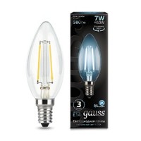 Лампа Gauss 103801207 LED Filament Свеча 7Вт 4100К E14