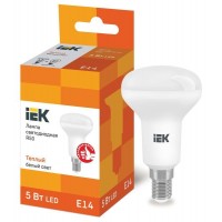 Лампа светодиодная ECO R50 5Вт 3000К теплый белый E14 450лм 230-240В IEK LLE-R50-5-230-30-E14