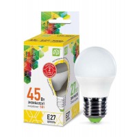 Лампа светодиодная LED-шар-standard 5Вт шар 3000К теплый белый E27 450лм 160-260В ASD 4690612002163