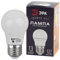 Лампа светодиодная ERAW50-E27 A50 3Вт груша белая E27 13SMD для белт-лайт ЭРА Б0049582