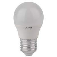 Лампа светодиодная LED STAR CLASSIC P 40 5.5W/827 5.5Вт шар 2700К теплый белый E27 470лм 220-240В матов. пласт. OSRAM 4052899971646