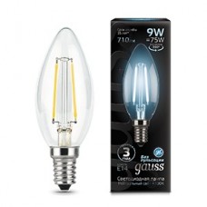 Лампа Gauss 103801209 LED Filament Свеча 9W 4100К E14