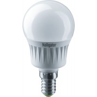 Лампа светодиодная 94 466 NLL-G45-7-230-2.7K-E14 7Вт шар 2700К теплый белый E14 500лм 176-264В Navigator 94466