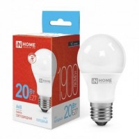 Лампа светодиодная LED-A65-VC 20Вт 230В E27 6500К 1800лм IN HOME 4690612020310