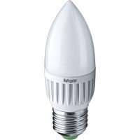 Лампа светодиодная 94 481 NLL-P-C37-5-230-2.7K-E27-FR 5Вт свеча 2700К теплый белый E27 330лм 220-240В Navigator 94481