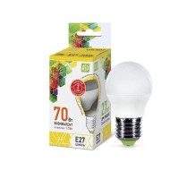 Лампа светодиодная LED-шар-standard 7.5Вт шар 3000К теплый белый E27 675лм 160-260В ASD 4690612003986