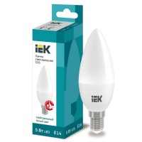 Лампа светодиодная IEK LLE-C35-5-230-40-E14/свеча 5Вт 4000К E14 230-240В