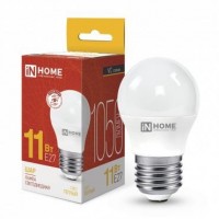 Лампа светодиодная LED-ШАР-VC 11Вт 230В E27 3000К 990лм IN HOME 4690612020600