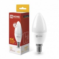 Лампа светодиодная LED-СВЕЧА-VC 11Вт 230В E14 3000К 990лм IN HOME 4690612020464