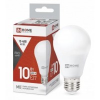 Лампа светодиодная LED-MO-PRO 10Вт 4000К нейтральный белый Е27 900лм 12-48В IN HOME 4690612038032