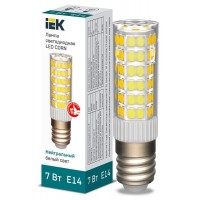 Лампа светодиодная Corn 7Вт капсульная 4000К нейтральный белый E14 230В керамика IEK LLE-Corn-7-230-40-E14