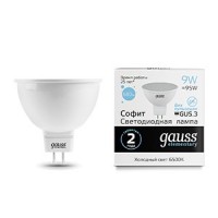 Лампа светодиодная Elementary MR16 GU5.3 9Вт 6500К Gauss 13539