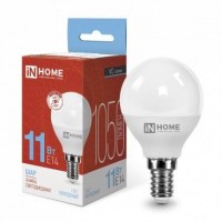 Лампа светодиодная LED-ШАР-VC 11Вт 230В E14 6500К 990лм IN HOME 4690612024929