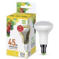 Лампа светодиодная LED-R50-standard 5Вт 3000К теплый белый E14 450лм 160-260В ASD 4690612001531