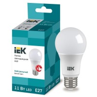 Лампа светодиодная ECO A60 11Вт грушевидная 4000К белый E27 990лм 230-240В IEK LLE-A60-11-230-40-E27