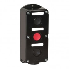 Пост кнопочный ПКЕ-212/3 Пуск-Стоп 2 черный 1 красный Электродеталь ПКЕ-212.2Ч.1К
