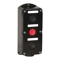 Пост кнопочный ПКЕ-222/3 Пуск-Стоп 2 черный 1 красный Электродеталь ПКЕ-222/3.2Ч.1К