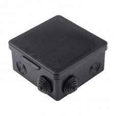 Коробка распаячная КМР-030-014 с крышкой 100х100х50 8 мембранных вводов IP54 черный EKF plc-kmr-030-014-b