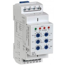 Реле фаз ORF-10 3ф 2 контакта 127-265В AC с контролем нейтрали ONI ORF-10-127-265VAC