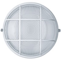 Светильник ЛОН NBL-R2-60-E27/WH 1х60Вт E27 IP54 белый круг с решеткой Navigator 94803