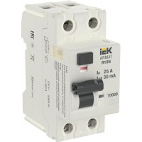 Выключатель дифференциального тока 2п 25А 30мА тип A ВДТ R10N ARMAT IEK AR-R10N-2-025A030