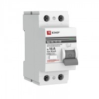 Выключатель дифференциального тока (УЗО) 2п 16А 30мА тип AC ВД-100 (электромеханический) PROxima EKF elcb-2-16-30-em-pro