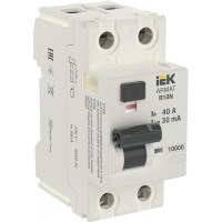 Выключатель дифференциального тока 2п 40А 30мА тип A ВДТ R10N ARMAT IEK AR-R10N-2-040A030