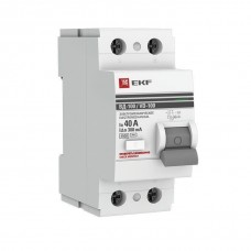 Выключатель дифференциального тока (УЗО) 2п 40А 300мА тип AC ВД-100 (электромеханический) PROxima EKF elcb-2-40-300-em-pro