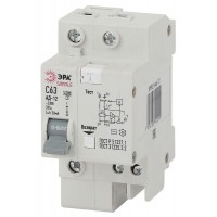 Выключатель автоматический дифференциального тока 1P+N 63А 30мА ЭРА Б0039293