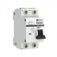 Выключатель автоматический дифференциального тока 1п+N C 40А 30мА 4.5кА Basic EKF DA12-40-30-bas