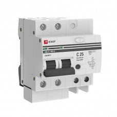 Выключатель автоматический дифференциального тока 2п C 25А 30мА 4.5кА тип AC EKF DA2-25-30-pro