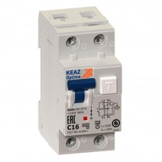 Выключатель автоматический дифференциального тока 2п (1P+N) C 16А 30мА тип A 6кА КЭАЗ 103507