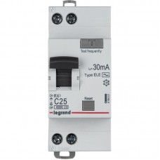 Выключатель автоматический дифференциального тока 1п (1P+N) C 25А 30мА тип AC 6кА RX3 Leg 419401