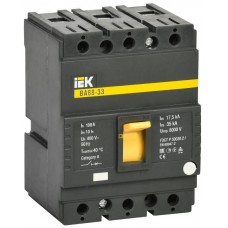 Автоматический выключатель трехполюсной IEK 100А 35кА ВА 88-33 SVA20-3-0100