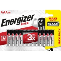 Элемент питания алкалиновый ENR MAX AAA FSB16 RU (блистер 16 шт) Energizer E301433301