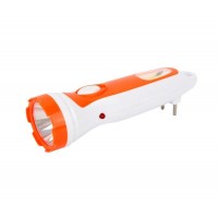 Фонарь аккумуляторный LED3860 220В белый /оранж. 1+COB LED 2 реж. SLA пластик Ultraflash 14249