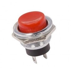 Выключатель-кнопка металл 220В 2А (2с) (ON)-OFF d16.2 красный (RWD-306) Rexant 36-3351
